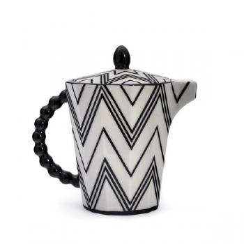 Pavel Jank: Teapot small black zigzag